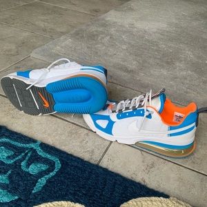 Nike Air Shoes white/blue/neon orange